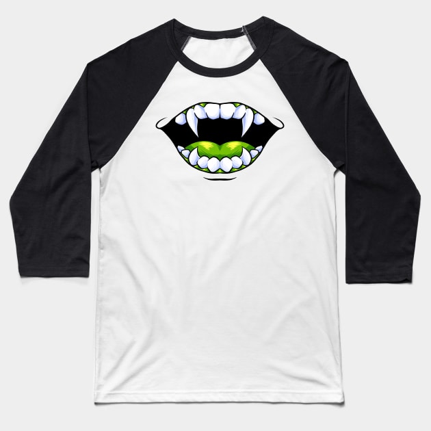 smiling mask mark3 Baseball T-Shirt by spoilerinc